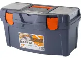 Ящик для инструментов BLOCKER / Блокер Master 19 из пластика, черный, 486х260х258мм / оборудование для мастерской