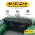 Мягкая накладка на сиденье для лодки ПВХ Рыбацкое счастье с сумкой-рундуком