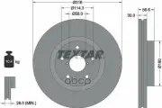 Диск тормозной передний с покрытием PRO SUBARU TEXTAR 92199203 Textar арт. 92199203