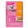 Purina One пауч для котят, Курица и морковь, 75 г.