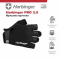 Фитнес перчатки Harbinger PRO 2.0, унисекс, черные, XL
