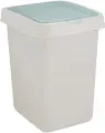 Контейнер для мусора Svip Quadra, с крышкой, 25 литров, белый