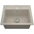 Врезная кухонная мойка 50.5х58.5см, VIGRO VG204, матовое терра