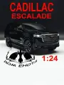 Машинка Cadillac Escalade. Металлическая модель автомобиля Кадиллак Эскалэйд черный 21см. Инерционная игрушка машина 1:24