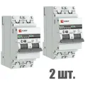 Автоматический выключатель EKF 2P 40А (C) 4,5kA ВА 47-63 EKF PROxima 2 штуки