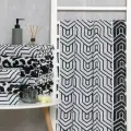 Полотенце махровое Этель Ornament чёрный,50х90 см, 100% хлопок, 420 гр/м2