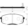 Дисковые тормозные колодки передние SANGSIN BRAKE SP1240 (4 шт.) черный