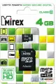 Карта памяти MicroSDHC MIREX 4Gb, class 10