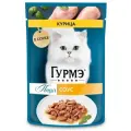 Влажный корм Гурмэ Перл Нежное филе для кошек, с курицей в соусе, Пауч, 75 г х 52 шт