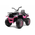 Детский электроквадроцикл Rivertoys H999HH розовый с дистанционным управлением