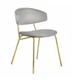 Стул Elle серый с золотыми ножками