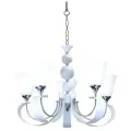 Светильник Lucia Tucci Mandoria 099.5, E14, 300 Вт, кол-во ламп: 5 шт., цвет: хром/белый