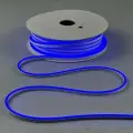 Неоновая светодиодная лента PJ Neon 25м, 6х12мм, 12в, IP 67, гибкий неон, синий, шаг реза 1см