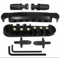 Комплект бридж Tune-O-Matic роликовый + струнодержатель Stop Bar черный Premium