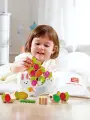 Игрушка развивающая Hape Малышам Собираем урожай с Зайкой, 2в1 (шнуровка и игра-балансир) E0526_HP