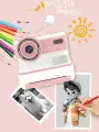 Детский фотоаппарат с мгновенной печатью фото Print Camera +CD карта 32GB (розовый)