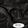 Подкладочная ткань Таффета Т190. Цвет черный. Длина отреза 10 метров. Ширина 150см. Ткань для шитья и рукоделия.