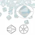 Бусина Swarovski, 6мм, Биконус (#5328), белый опал (цвет 234), 10 шт.