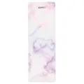 Коврик для йоги и фитнеса Kama, 6 мм, нескользящий, TPE, микрофибра, белый мрамор