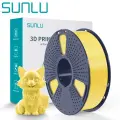 SUNLU PETG Filament, lemon yellow, 1.75mm, 1KG, with Detachable Spool, It has enhanced toughness and high impact strength, suitable for 3D printers