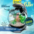 Аквариум Tetra Cascade Globe 6.8л черный, диаметр 27,9 см