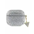 Guess для Airpods 3 чехол Diamond Rhinestone with Triangle charm Silver