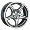 Литые диски LS wheels 319 7,5x17 5x114,3 ET43 dia 73,1 GMF (цвет: серый+полировка)