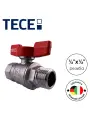Кран шаровой для воды и газа TECE 1/2 (13300011) ручка-бабочка вр/нр