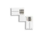 Коннектор L-образный Ambrella Illumination LED Strip для светодиодной ленты 5050 (10шт) GS6751, цвет Белый/, материал /