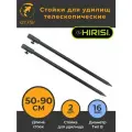Стойка для удилища 2 шт 50-90 см (Y165090) телескопическая рыболовная / Подставка для сигнализатора и буз баров для ловли карпа и рыбалки