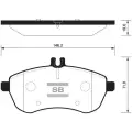 SP2284 колодки дисковые передние! MB W204 1.8-2.3 07> Sangsin brake арт. SP2284