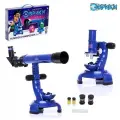 Набор учёного Телескоп+Микроскоп , 3-х кратное увеличение, световые эффекты, работает от батареек