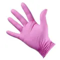Перчатки смотровые Benovy Nitrile Multicolor текстурированные на пальцах, 500 шт (250 пар), размер: M, цвет: розовый, 5 уп по 50 пар