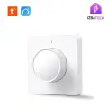 Умный поворотный диммер-выключатель с Wi-Fi, одноклавишный, с нулем, светорегулятор белый