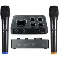 Мультимедийная Караоке-Система K6 BLUETOOTH, с двумя беспроводными микрофонами, караоке для дома