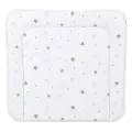 Матрас для пеленания Polini kids на комод, 77х72 см, Звездное сияние, Белый-серый
