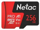 Карта памяти Netac P500 Extreme Pro MicroSDXC 256GB Сlass 10 UHS-I 100MB/s (NT02P500PRO-256G-S)