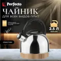 Чайник со свистком PERFECTO LINEA Magnum 2,5 л из нержавеющей стали (52-025018)
