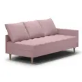 Кушетка WESTENY ART-313 правая 195x94x62, 90x190, 1 место, розовый велюр