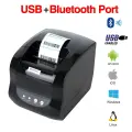 Термопринтер Xprinter XP-365B Bluetooth для печати ярлыков, черный