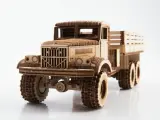 Конструктор из дерева. Грузовой автомобиль КРАЗ-255 бортовой, 1:35. Baumi 11005