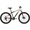 Велосипед горный SITIS CROSSER 27,5 MD (2024) White-Black-Red, взрослый мужской, алюминиевый, 7 скоростей