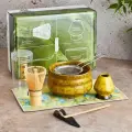 Набор для матча чая в подарочной коробке зеленый