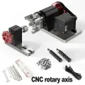 Лазерный 4-осевой модуль поворотной оси для лазерного фрезерного станка TTC450, 3-кулачковый патрон, структура зажима поворотной оси, диаметр 4-60 мм, Rotary Roller