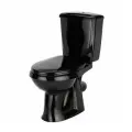Унитаз компакт Optima Элисса, 1 реж, косой выпуск, сиденье полипропилен, цвет: черный