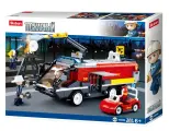 Конструктор Пожарная машина 381 дет. в к 38x28,5x6,7 см