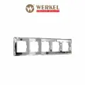 Рамка из стекла на 5 постов Werkel Diamant W0051220 зеркальный
