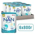 Молочная смесь Nestle NAN 2 OPTIPRO для роста, иммунитета и развития мозга, с 6 месяцев, 800 г 6 шт