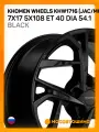 Автомобильные диски Khomen Wheels KHW1716 (Jac/Москвич 3) 7x17 5x108 ET 40 Dia 54.1 Black