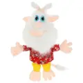 Мягкая игрушка Мульти-Пульти Буба в красной рубашке, 20 см, 10х20х20 см, белый/красный